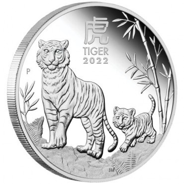 50 centi Australia 1/2 oz  - anul Tigrului 2022 - moneda de argint